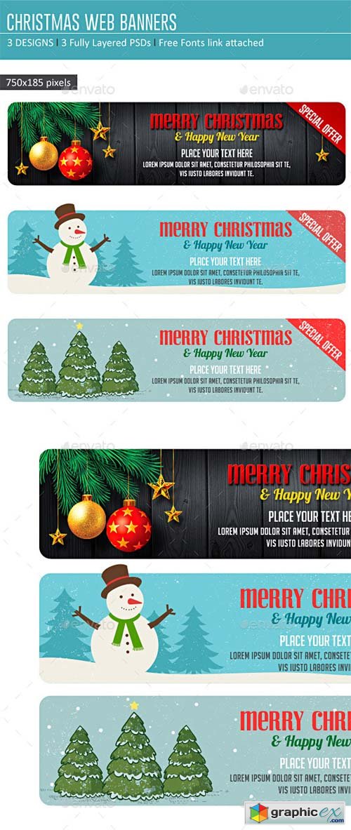 Christmas Web Banners 9496497