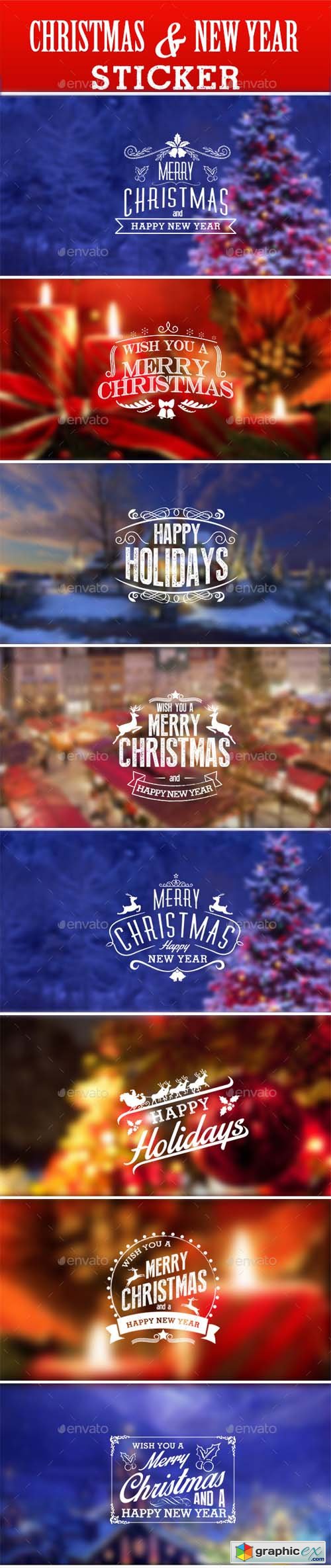 Christmas & New Year Sticker