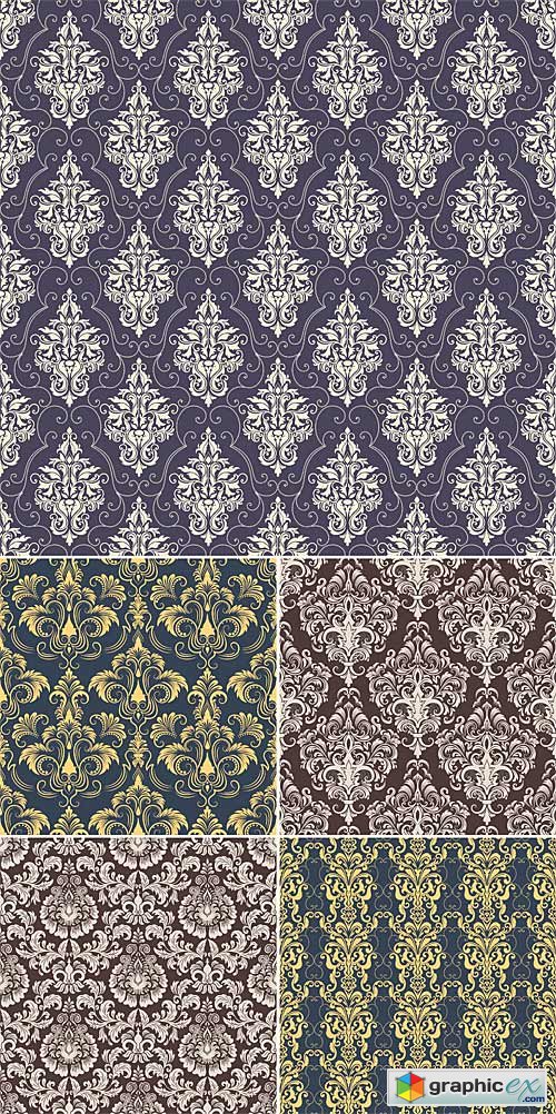 Damask seamless pattern backgrounds 2