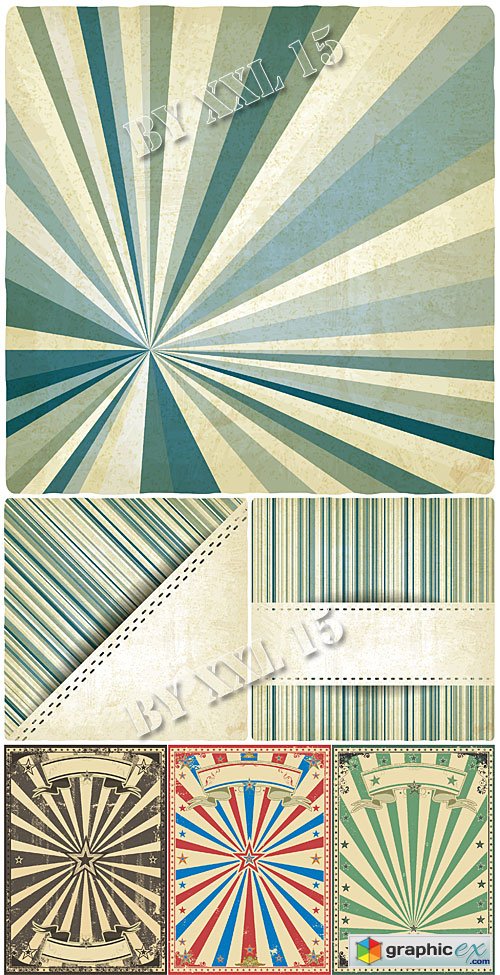 Old striped backgrounds