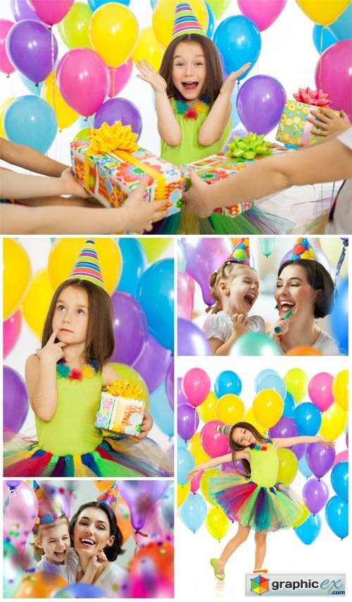 Birthday party, children's party - stock photos