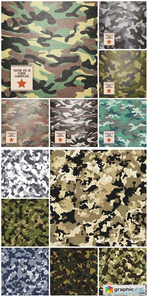 Camouflage texture vector