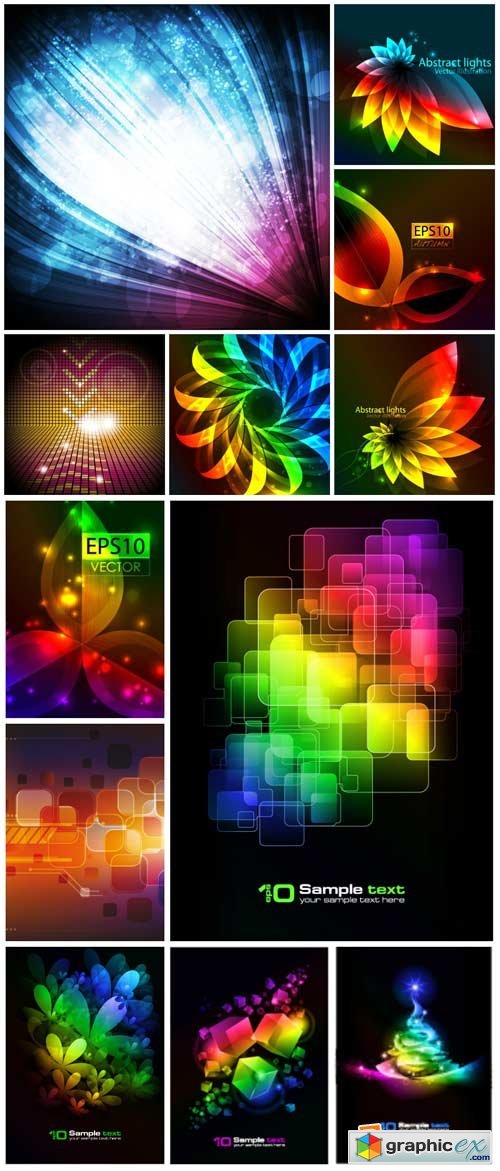 Vector backgrounds with abstraction # 24