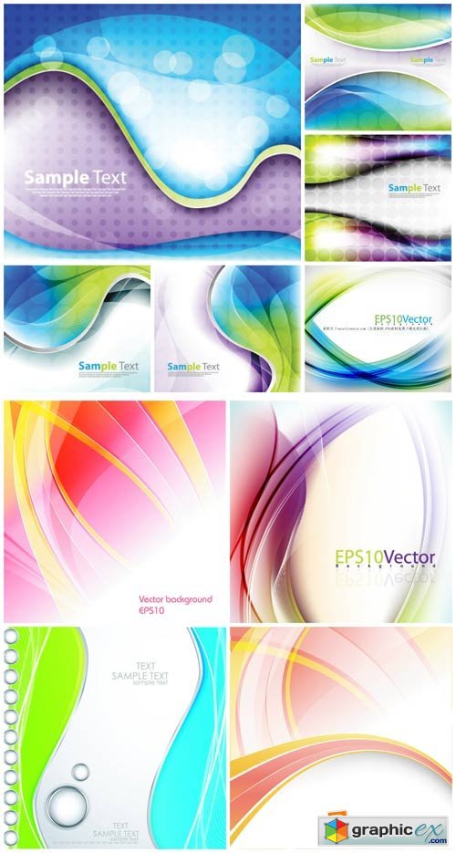 Vector backgrounds with abstraction # 17