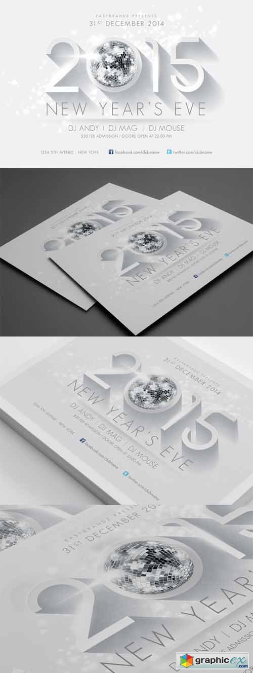 2015 New Years Flyer Template