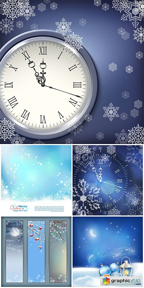 Christmas vector, christmas chimes, winter backgrounds