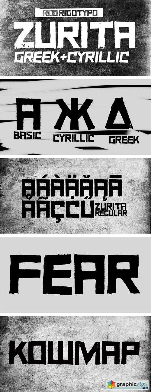 Zurita Font Family - 2 Fonts for $19