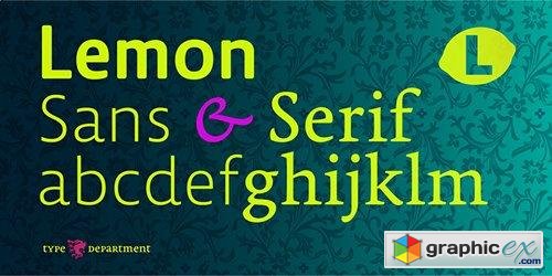 TD Lemon Sans Font Family - 60 Font $ 2016