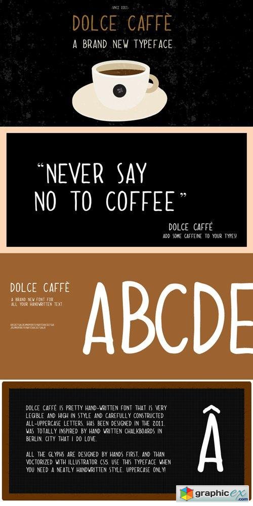 Dolce Caffe Font Family $74