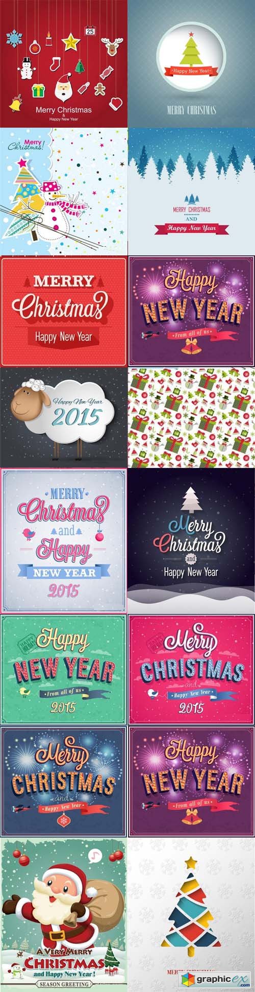 Stock Vector - Christmas Backgrounds 2