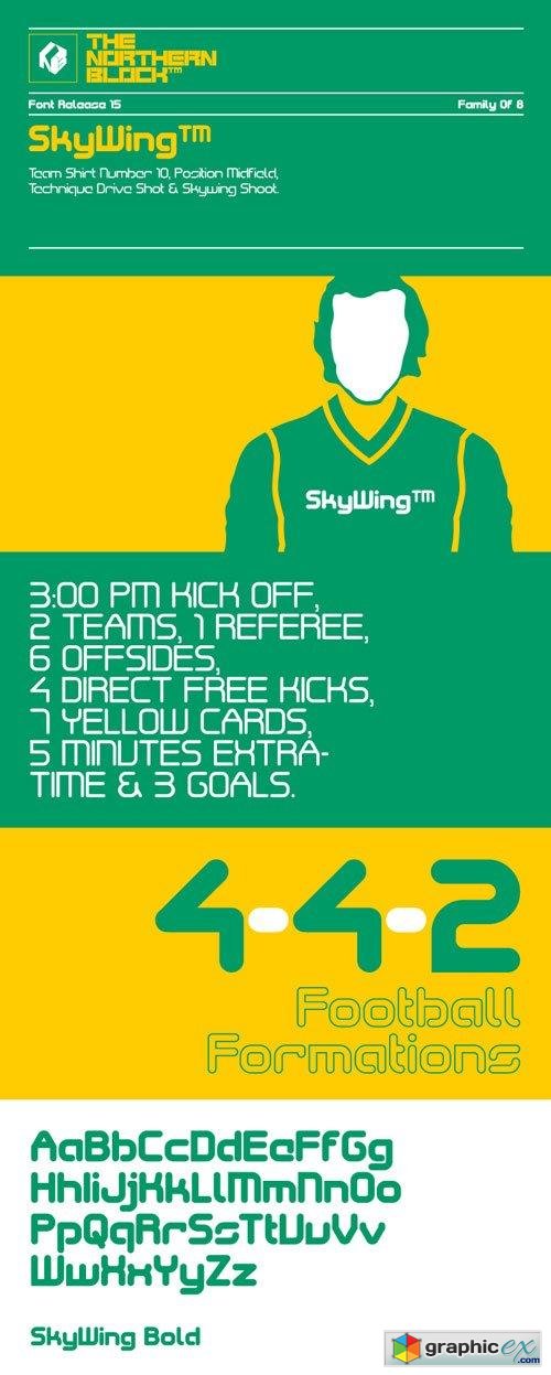 SkyWing Font Family $207