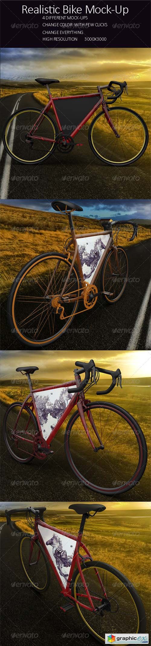 Realistic Bike Mock Up