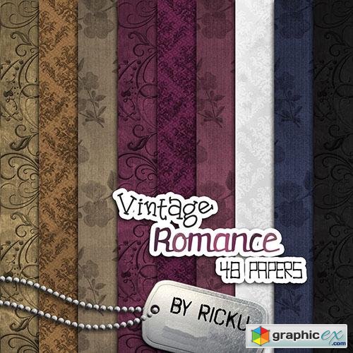 48 Vintage Romance Papers Backgrounds