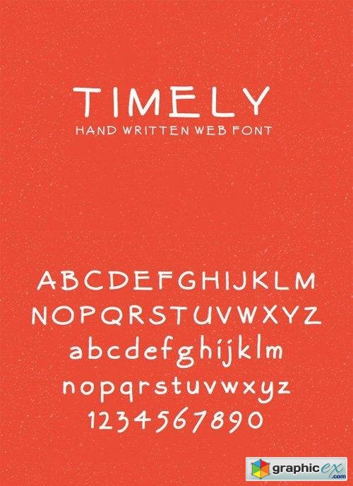 Timely � Hand Written Web Font