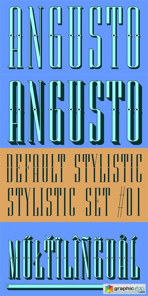 Angusto Font Family - 3 Fonts 72$