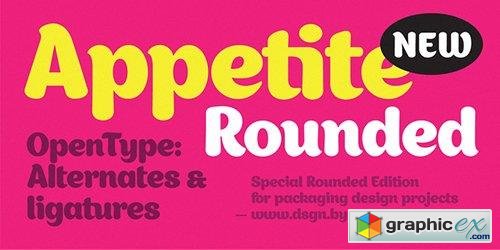 Appetite Rounded Font - 1 Font