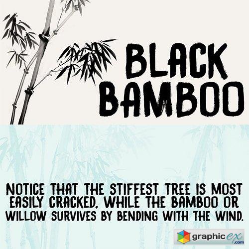 Black Bamboo Font - 1 Font