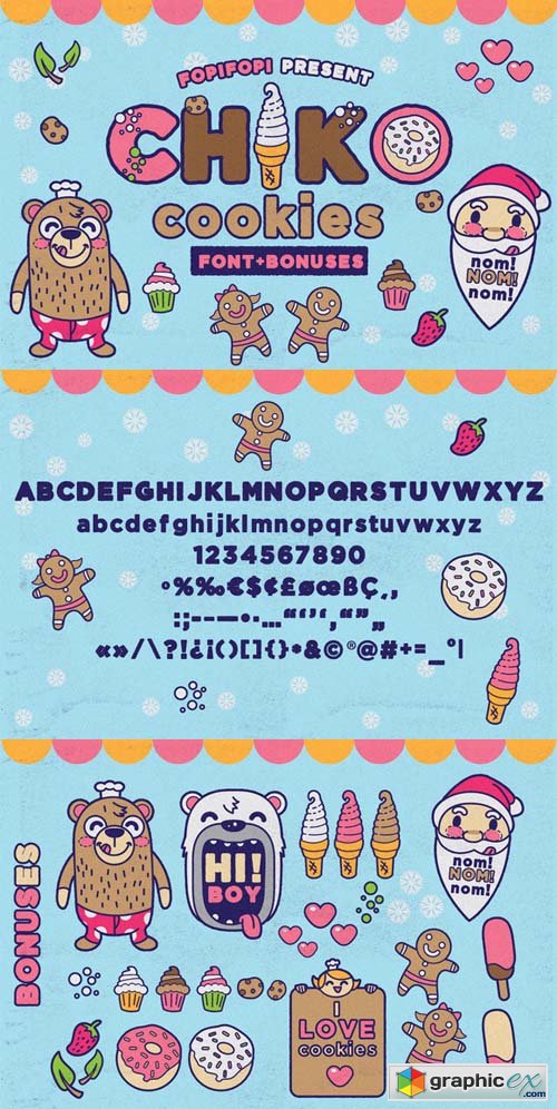 Chiko Cookies Typeface + Cute Bonus