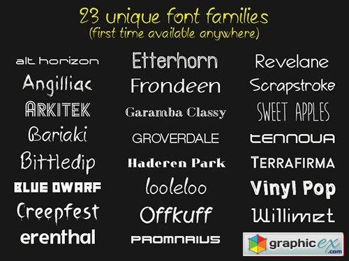 23 Unique Font Families