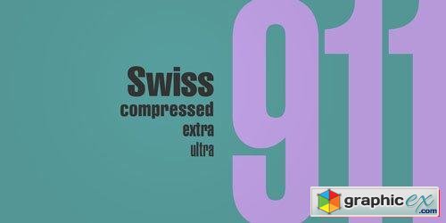 Swiss 911 Font Family $67