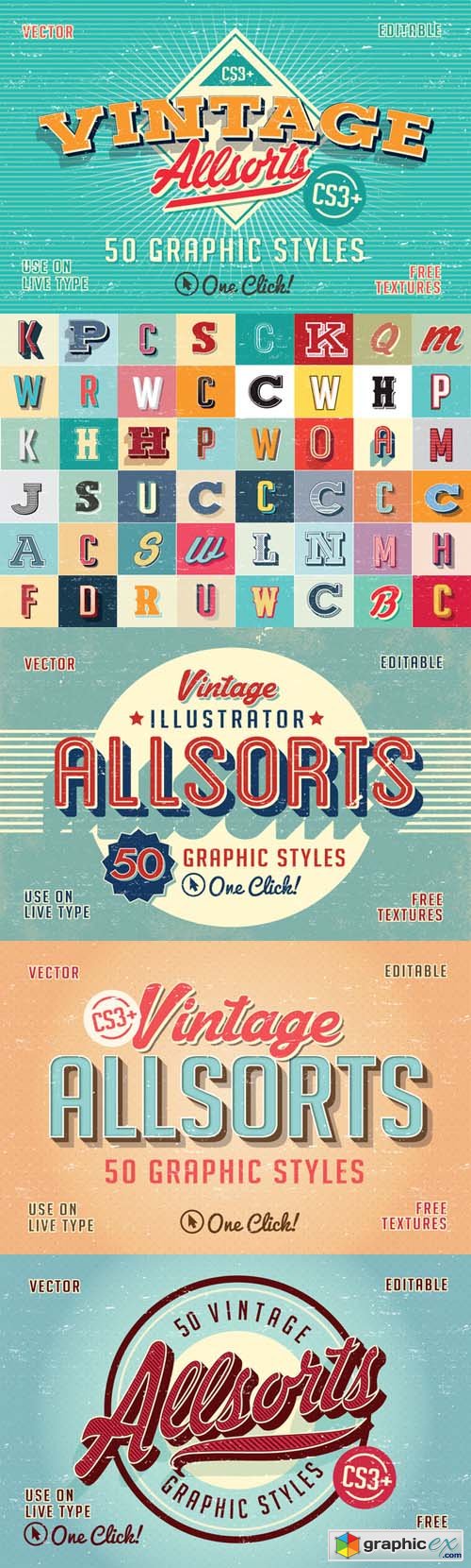 Vintage Allsorts Graphic Styles