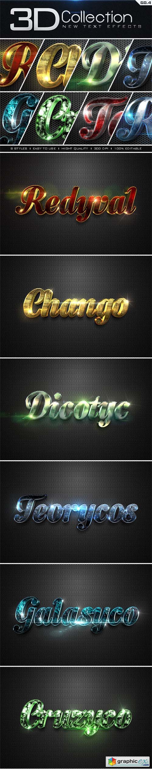 New 3D Collection Text Effects GO.4