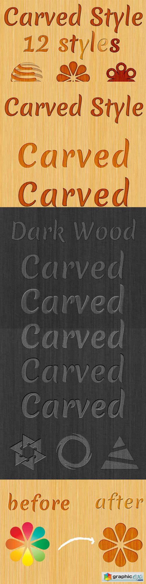 12 Carved Wood Styles 1619