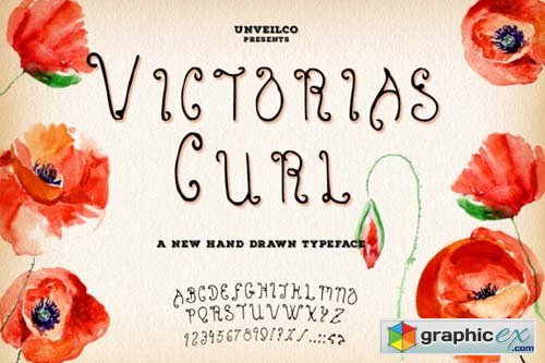 Victoria's Curl Typeface