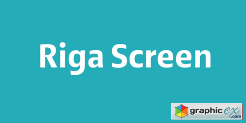 Riga Screen Font Family $129