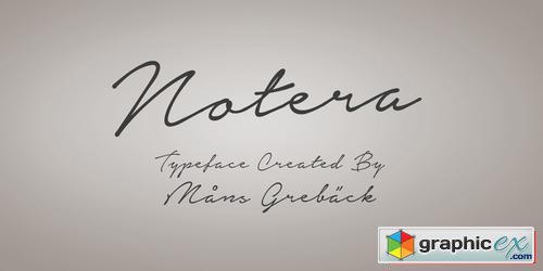 Notera Font Family $59