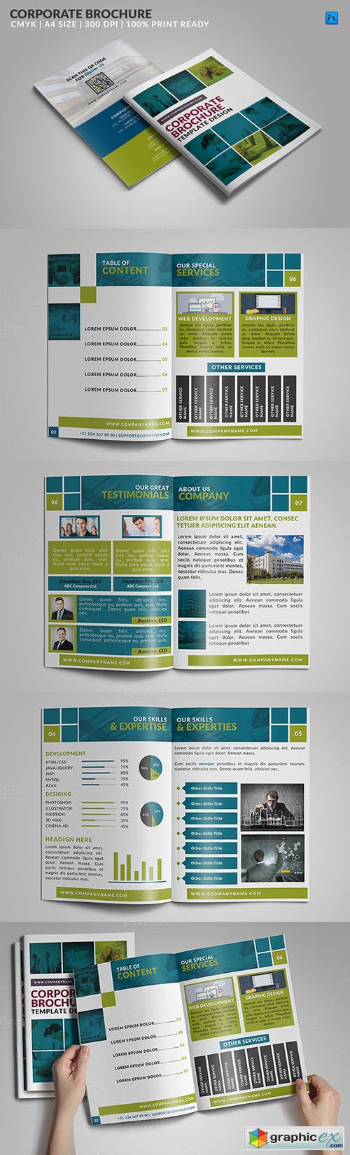 8 Page Corporate Bifold Brochure 2