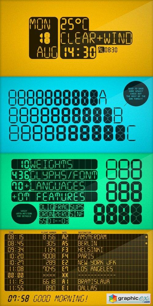Ion Font Family $79.95