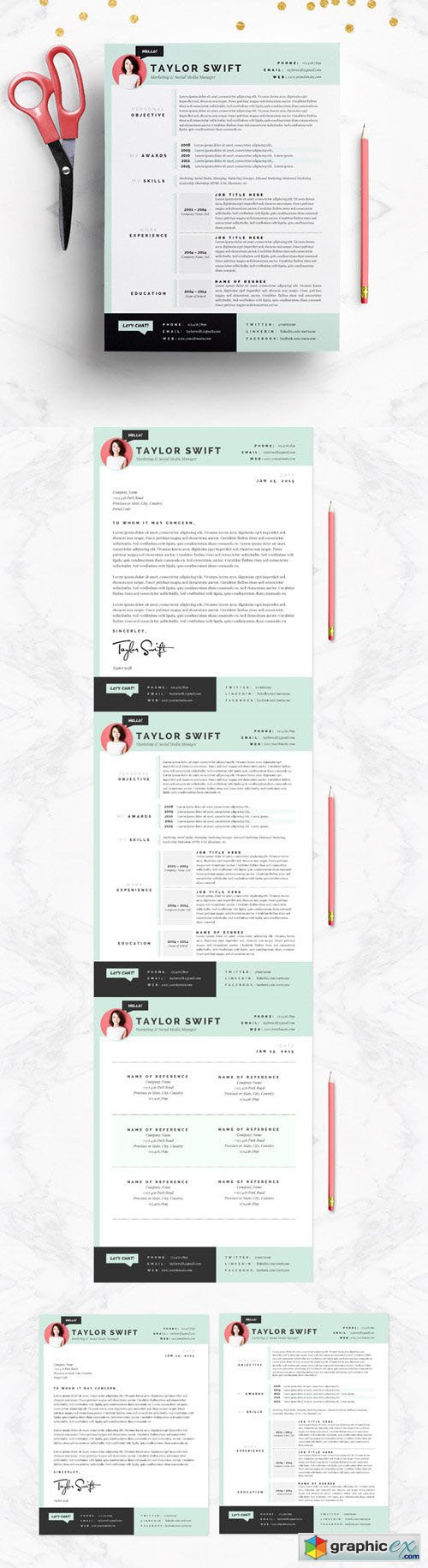 Mint Resume & Cover Letter Template