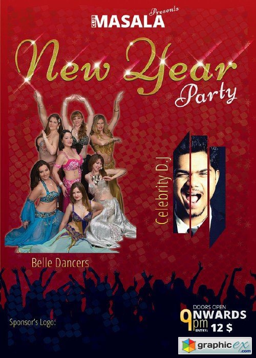 New Year Flyer A3 Size