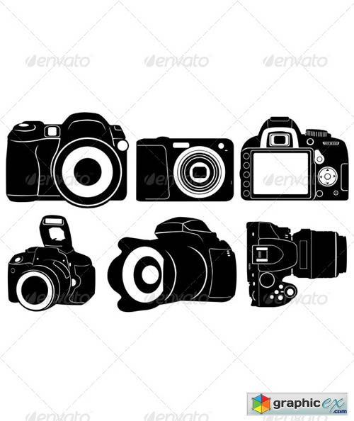 Set of Different Cameras