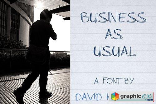 Business As Usual Fonts Family - 4 Fonts 40$