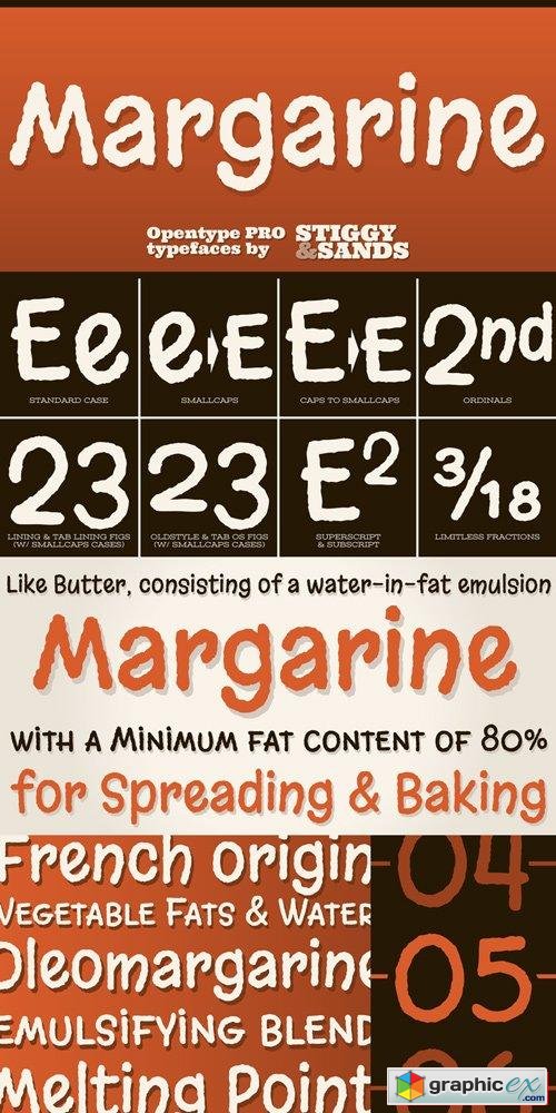 Margarine Pro Font Family $29
