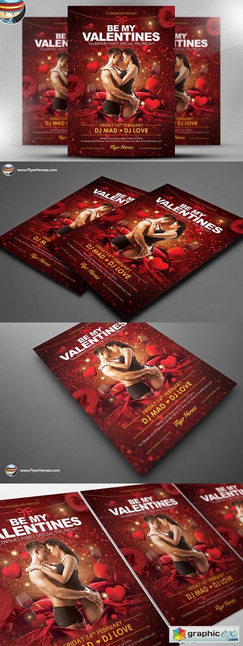  Be My Valentine Flyer Template