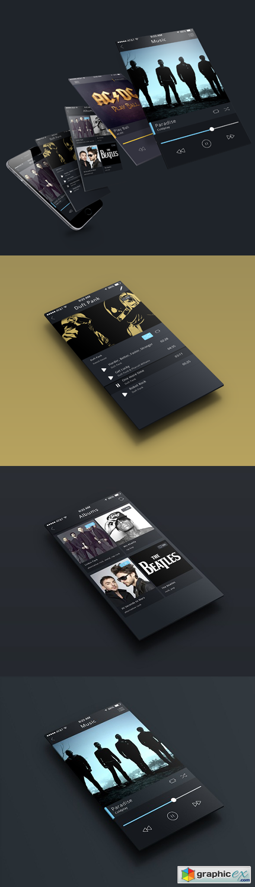 Music Audio App PSD