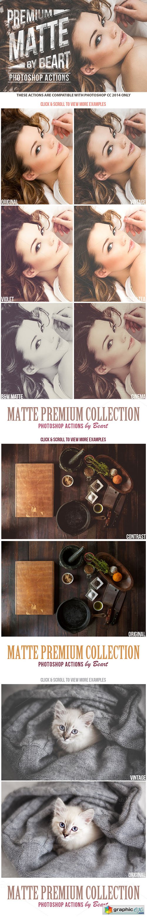 Matte Premium Photoshop Actions