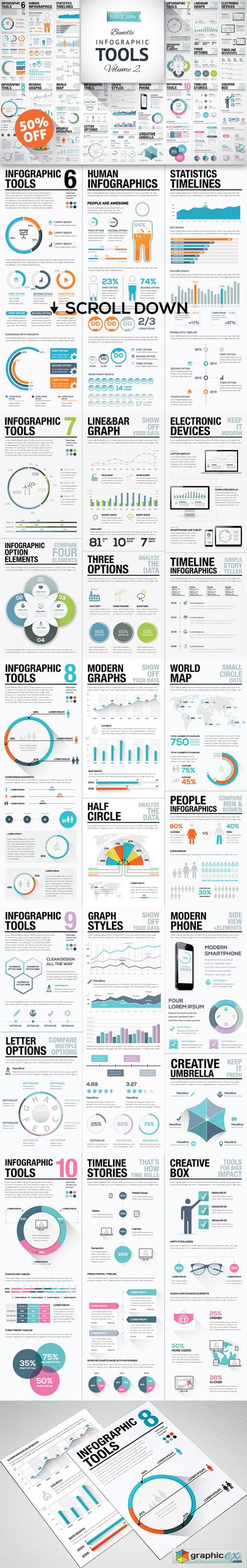  Infographic Elements Bundle  Vol. 2