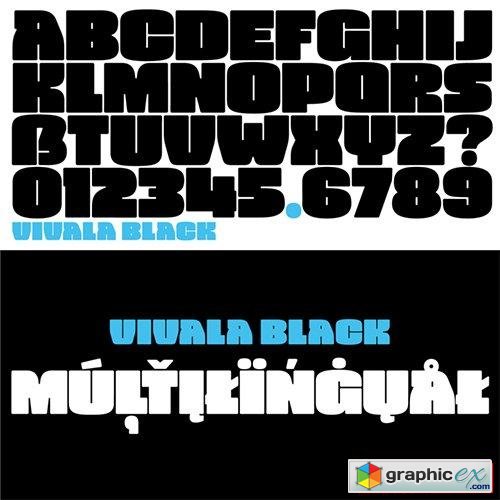 Vivala Black Font Family - 4 Fonts $80