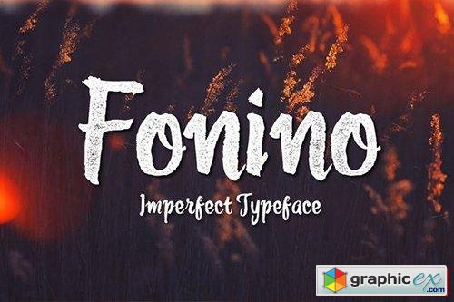 Fonino - Imperfect Typeface Font