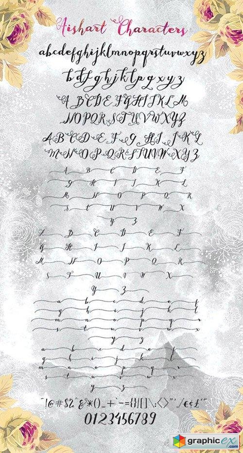 Aishart Font - Modern Calligraphy