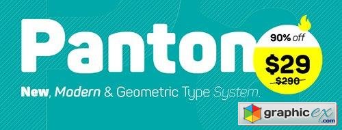 Panton Font Family - 34 Fonts