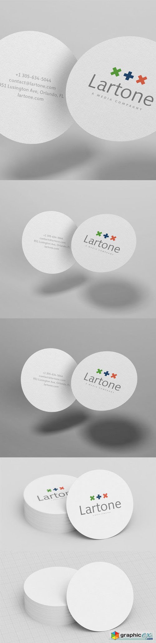  Business Card Mockup - Gray And Corporate