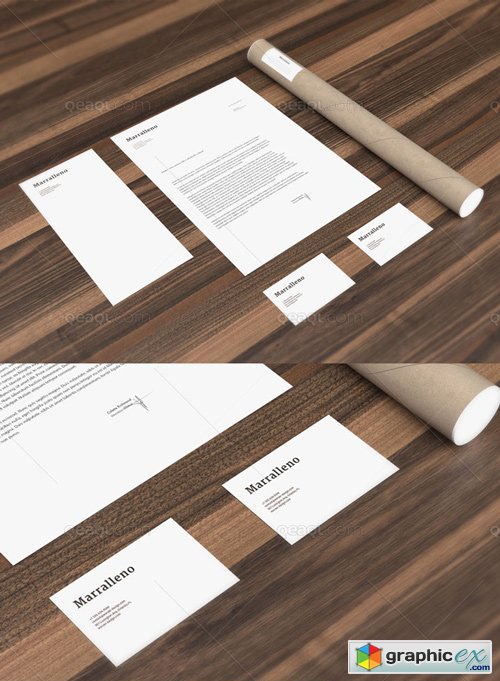 Stationery Mockup - Wood And Corporate