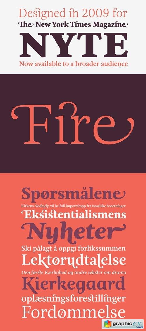 Nyte Font Family $320