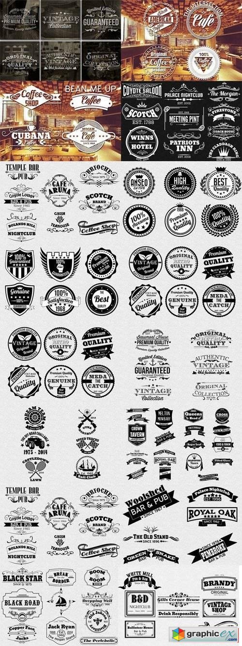 116 Labels and Badges Bundle