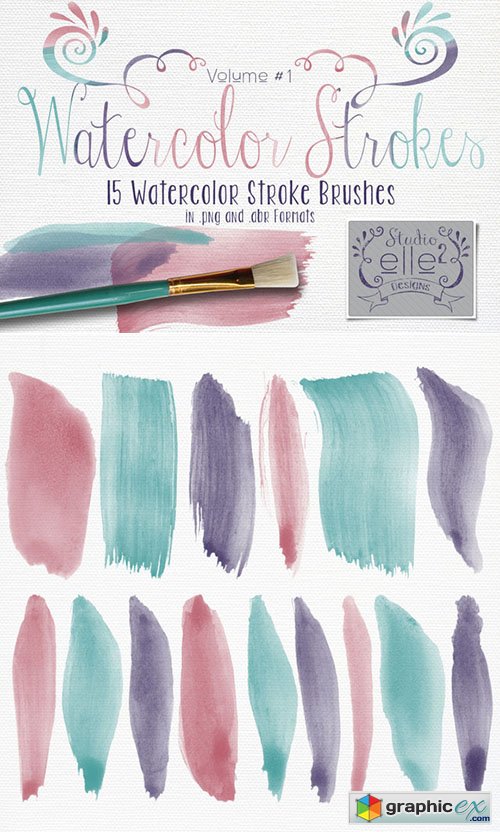 Watercolor Strokes Vol. #1